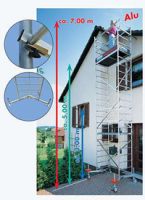 Подмость алюминиевая  2 метровая Clim Tec (база)