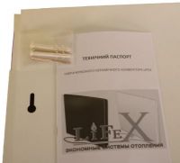 Керамическая панель отопления Lifex Slim ПС400 (черный)