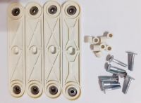 Комплект из 4 маятников пластиковый механизм качания люльки для новорожденного (Молочный)  