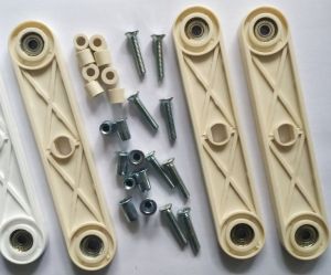 Комплект из 4 маятников пластиковый механизм качания люльки для новорожденного (Молочный)   ― PanGospodar