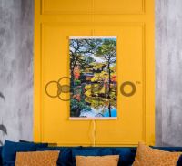 Инфракрасный пленочный обогреватель Трио Японский сад