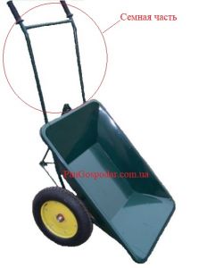 Тачка строительная по типу Атек двухколесная (Разборная) ― PanGospodar