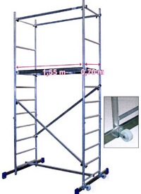 Вышка-тура алюминиевая  мини-лес 3 метра Corda (1,55х0,7) ― PanGospodar