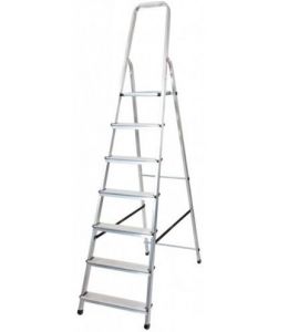 Стремянка алюминиевая DRABEST 7 ступени DRALD ― PanGospodar