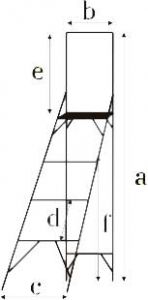 Стремянка с вертикальной опорой ДСВ-1,5  ― PanGospodar