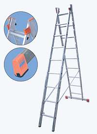 Двухсекционная лестница-стремянка бытовая KRAUSE Dubilo 2x12 ― PanGospodar