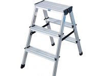 Двусторонняя алюминиевая стремянка KRAUSE Dopplo 2х3 ступени 