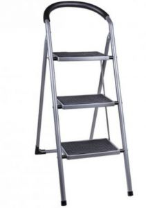 Стремянка с резиновым покрытием и мягкой ручкой Kaufland WK2201-3 3 ступени ― PanGospodar