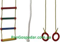 Набор InterAtletika SТ 020.123 (канат + кольца + лестница)