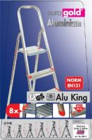 Односторонняя стремянка усиленная King 4 ступени  