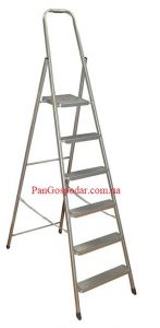 Стремянка стальная Eurogold Steel home 6 ступени ― PanGospodar
