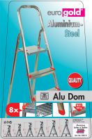 Односторонняя стремянка облегченная DOM 7 ступени 